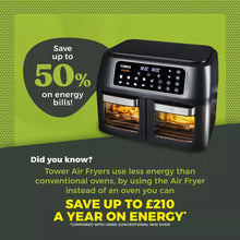 Load image into Gallery viewer, Tower T17102 Vortx Vizion 11L Dual AirFryer