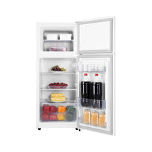 Load image into Gallery viewer, Teknix TM1148W Top Mount Fridge Freezer, Static, White
