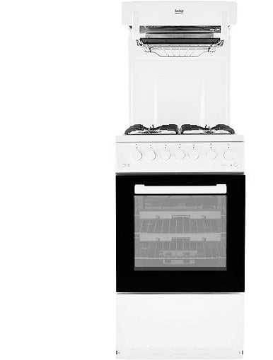Beko KA52NEW White Eye Level Grill Gas Cooker
