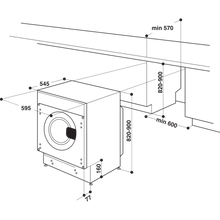 Load image into Gallery viewer, Hotpoint BIWDHG861485 Integrated Washer Dryer 8Kg Wash 6Kg Drying