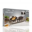 Load image into Gallery viewer, Daewoo SDA1732GE Double Stainless Steel Hot Plate
