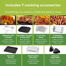 Load image into Gallery viewer, Tower T17076 Xpress Pro Combo 11 Litre 10-in-1 Air Fryer Oven with Rotisserie