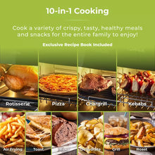 Load image into Gallery viewer, Tower T17076 Xpress Pro Combo 11 Litre 10-in-1 Air Fryer Oven with Rotisserie