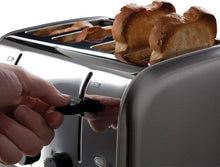 Load image into Gallery viewer, Russell Hobbs 18790 Stainless Steel 4 Slice Toaster