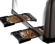Load image into Gallery viewer, Russell Hobbs 18790 Stainless Steel 4 Slice Toaster