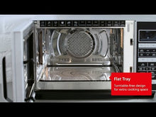 Load and play video in Gallery viewer, Sharp R860SLM 25Litre Flatbed Combination Microwave Oven