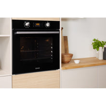 Load image into Gallery viewer, Indesit Aria IFW6340BL UK Electric Single Built-in Oven in Black