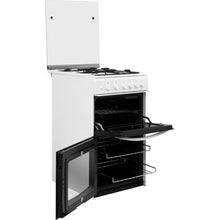 Load image into Gallery viewer, Indesit Cloe ID5G00KMW/L White Twin Cavity Gas Cooker