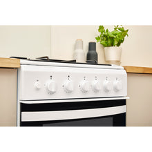 Load image into Gallery viewer, Indesit Cloe ID5G00KMW/L White Twin Cavity Gas Cooker