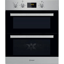 Load image into Gallery viewer, Indesit Aria IDU6340IX Electric Built-under Oven in Stainless Steel and Black
