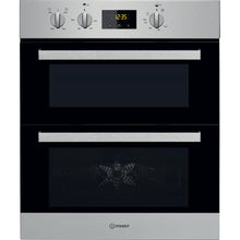 Load image into Gallery viewer, Indesit Aria IDU6340IX Electric Built-under Oven in Stainless Steel and Black