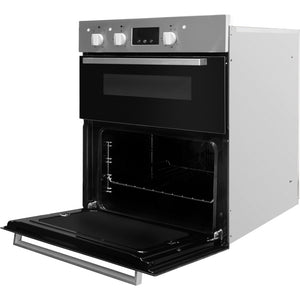 Indesit Aria IDU6340IX Electric Built-under Oven in Stainless Steel and Black