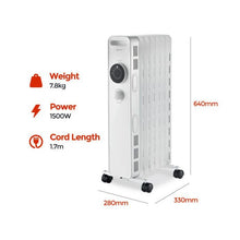 Load image into Gallery viewer, IGENIX IG2615 1.5KW Oil Filled Radiator