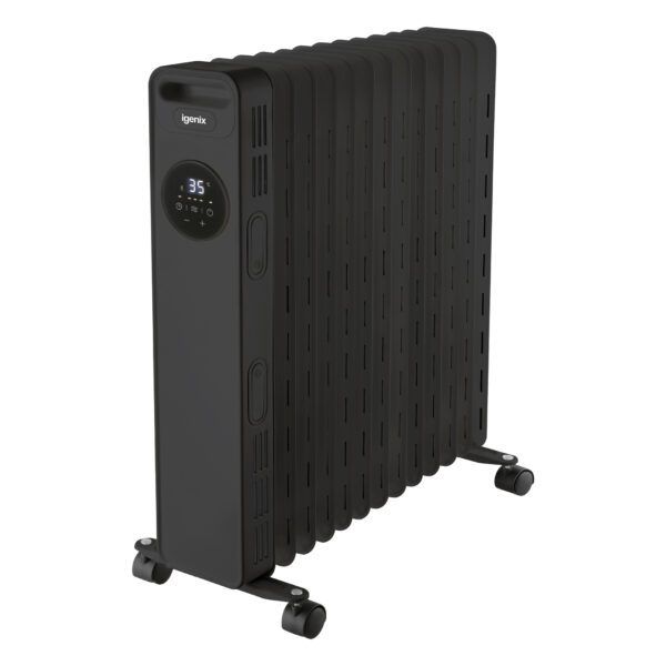 Igenix IG2621BL 2KW Digital Control Black Oil Filled Radiator