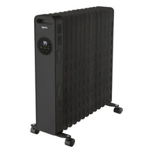 Load image into Gallery viewer, Igenix IG2621BL 2KW Digital Control Black Oil Filled Radiator