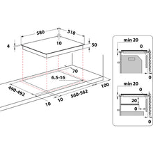 Load image into Gallery viewer, Hotpoint HR619CH 60cm Frameless Ceramic Hob
