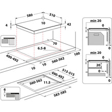 Load image into Gallery viewer, Hotpoint HR612CH 60cm Frameless Ceramic Hob