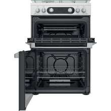 Load image into Gallery viewer, Hotpoint HD67G02CCW 60cm Gas Double Oven Cooker