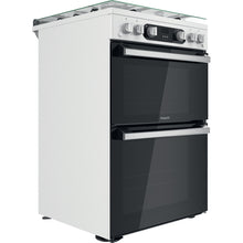 Load image into Gallery viewer, Hotpoint HD67G02CCW 60cm Gas Double Oven Cooker