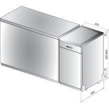 Load image into Gallery viewer, Indesit DSFO3T224Z Slimline 10 Place Dishwasher