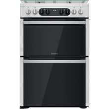 Load image into Gallery viewer, Hotpoint HD67G8CCX Stainless Steel 60cm Dual Fuel Double Oven Cooker