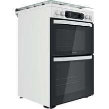 Load image into Gallery viewer, Hotpoint HDM67G0CCW White Double Oven Gas Cooker