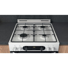 Load image into Gallery viewer, Hotpoint HDM67G0CCW White Double Oven Gas Cooker
