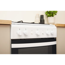 Load image into Gallery viewer, Indesit IS5G1KMW White Gas Single Cavity Cooker