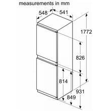 Load image into Gallery viewer, Bosch KIN85NSE0G Serie 2 Frost Free Integrated Fridge Freezer