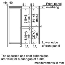 Load image into Gallery viewer, Bosch KIN85NSE0G Serie 2 Frost Free Integrated Fridge Freezer