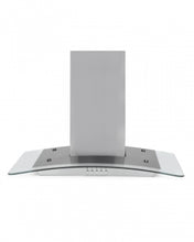 Load image into Gallery viewer, Montpellier MHG600X 60cm Curved Glass Cooker Hood in Stainless Steel A Energy