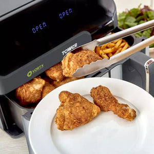 Tower T17099 Vortx 8.5 Litre Duo Capacity Basket Air Fryer with Smart Finish