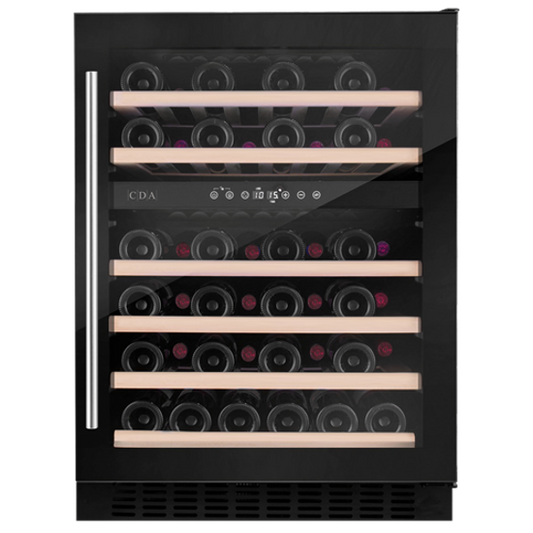 CDA CFWC604BL 60cm Freestanding/under counter wine cooler, black