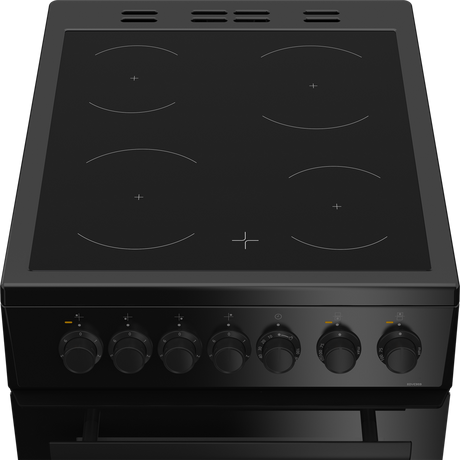 Beko KDVC563AK 50cm Double Oven Electric Cooker with Ceramic Hob - Black