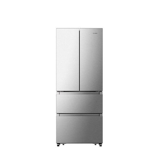 Teknix THFD17870X, 418L French Door Fridge Freezer, Total No Frost, Brushed Steel