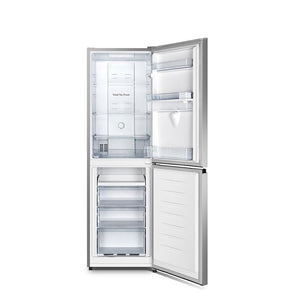 Teknix FFH1825WS Fridge Freezer, Water Dispenser, Total No Frost, Silver