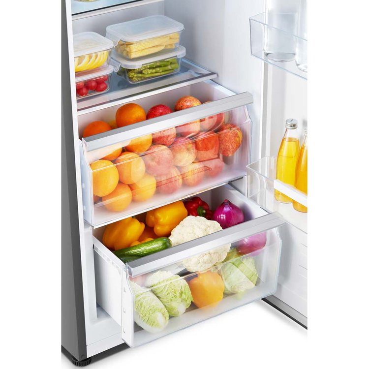 Teknix TH60TLX Single Door Larder, Total No Frost, Inox