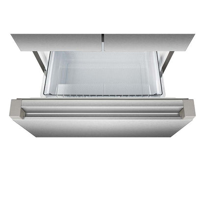 Teknix THFD17870X, 418L French Door Fridge Freezer, Total No Frost, Brushed Steel