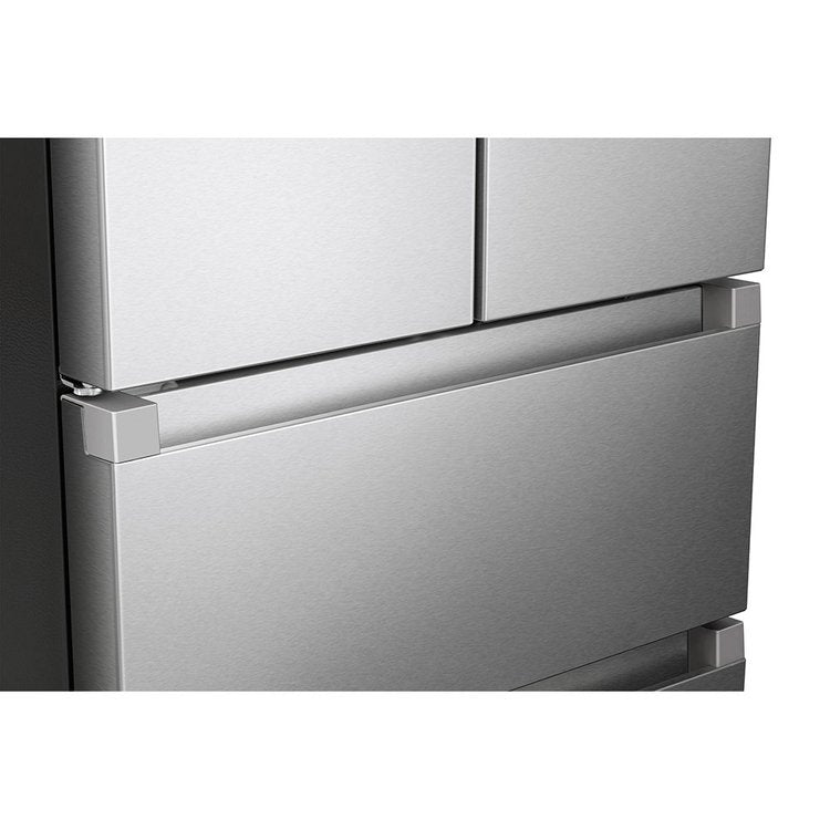 Teknix THFD17870X, 418L French Door Fridge Freezer, Total No Frost, Brushed Steel