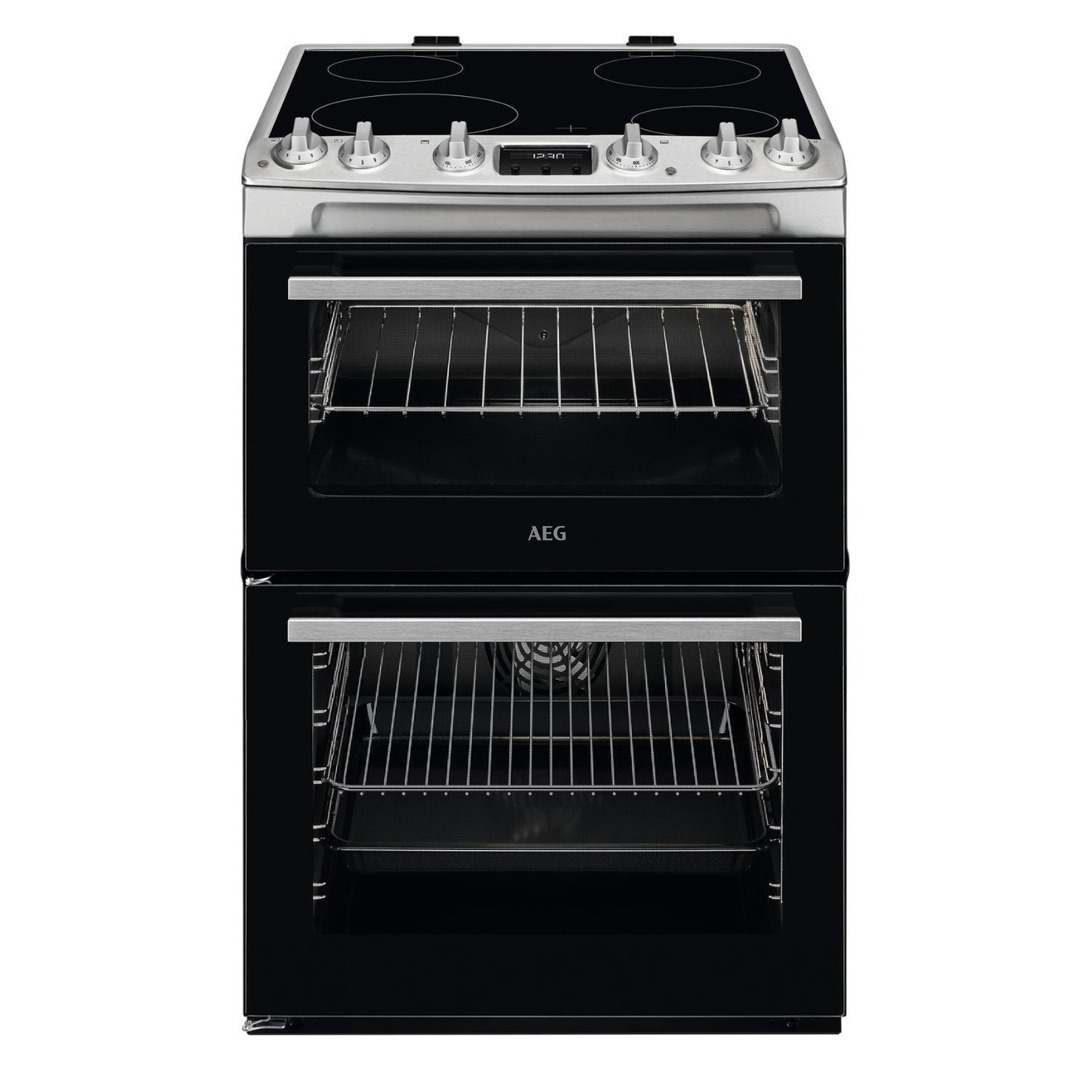 AEG CCX6540ACM 5000 SurroundCook Ceramic Electric Cooker Double Oven,Stainless Steel