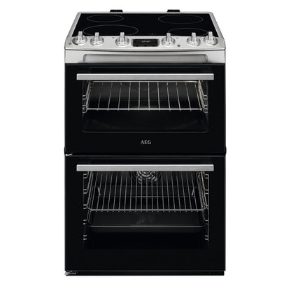 AEG CCX6540ACM 5000 SurroundCook Ceramic Electric Cooker Double Oven,Stainless Steel