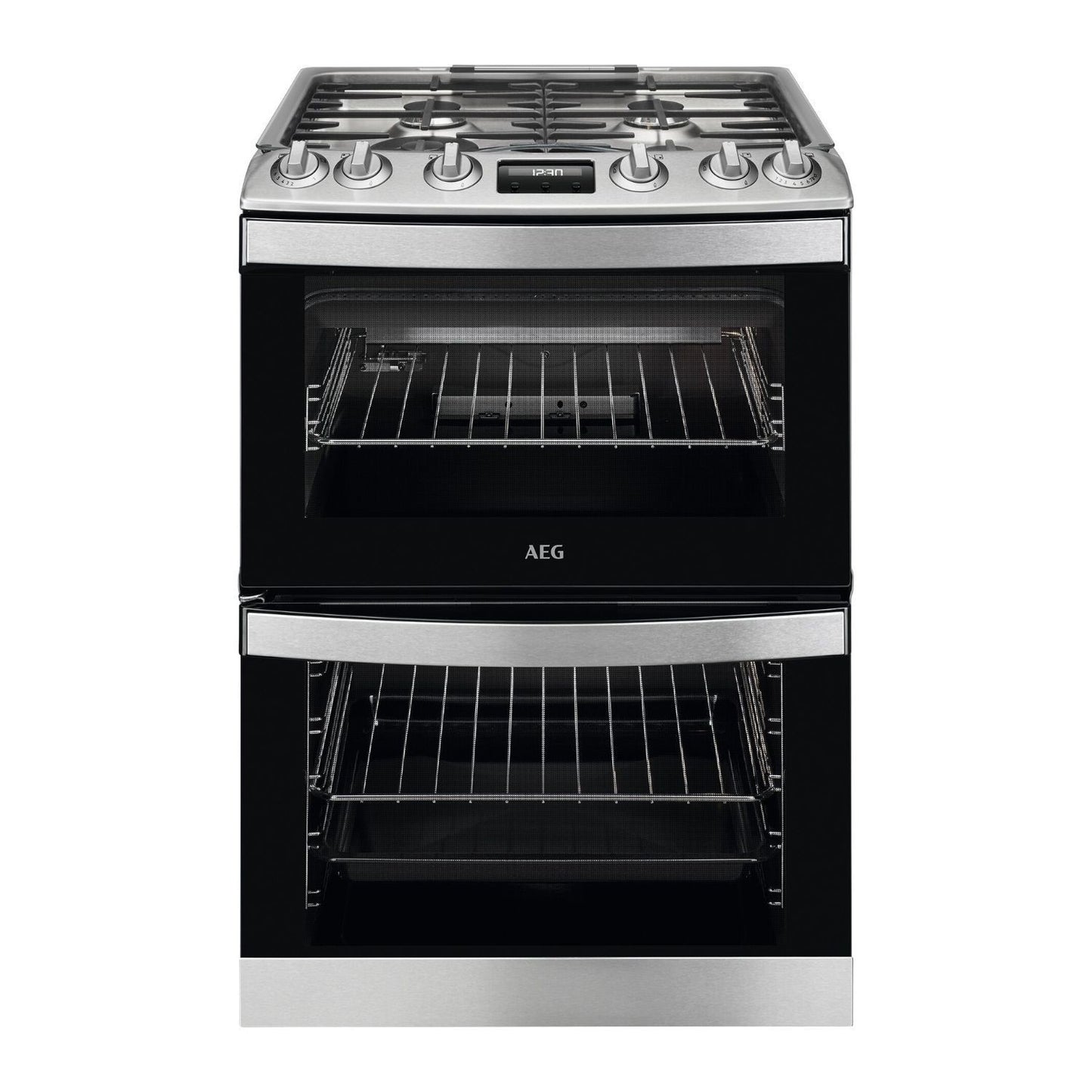 AEG CGX6130ACB 60cm Gas Double Oven Freestanding Cooker
