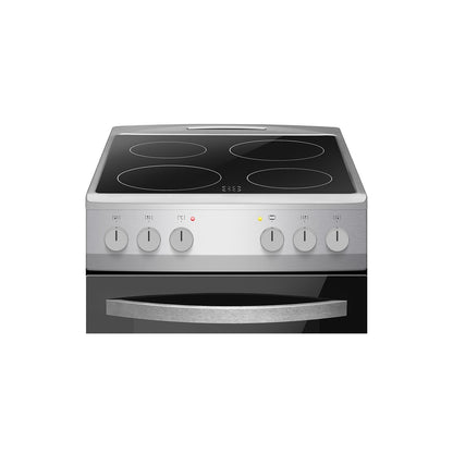 Amica AFC502SS 50cm Electric Cooker with Ceramic Hob - Stainless Steel