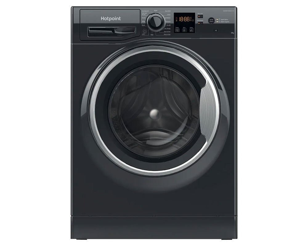 Hotpoint NSWF946BSUK 9kg 1400 Spin Washing Machine - Black