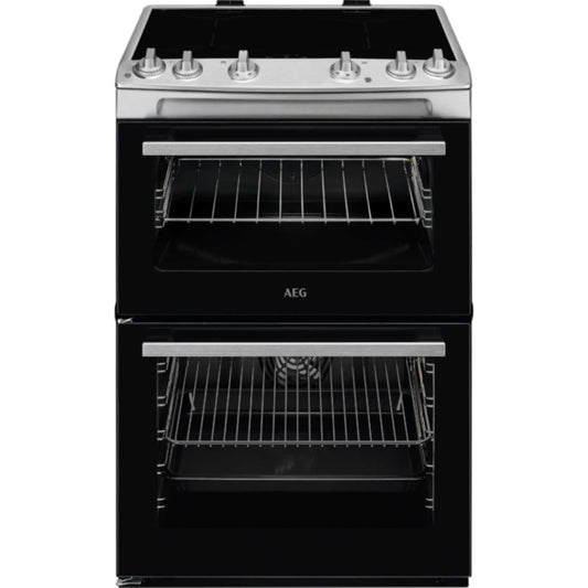 AEG CIX6500ABM 60cm Electric Cooker with Induction Hob - Stainless Steel