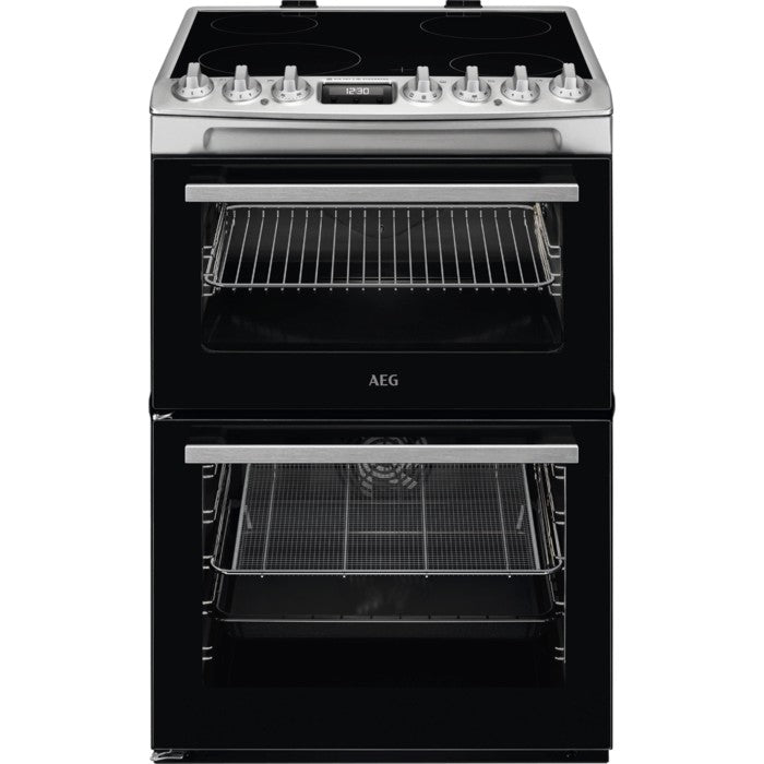 AEG CCX6740ACM 6000 SteamBake 60cm Electric Induction Cooker - Stainless Steel