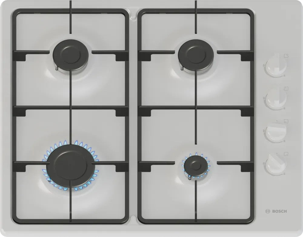 Bosch PBP6B2K60 White 60cm Gas Hob