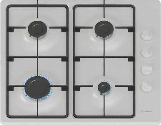 Bosch PBP6B2K60 White 60cm Gas Hob