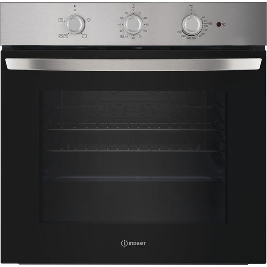 IO232HXUK - Single Static Oven - Eco Cleaning - 71L With 3 Dial With Timer And A Energy In Stainless Steel