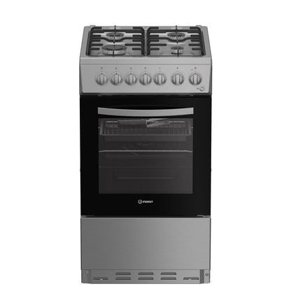 Indesit I5G3PMX 50cm Duel Fuel Single Cooker - Stainless Steel